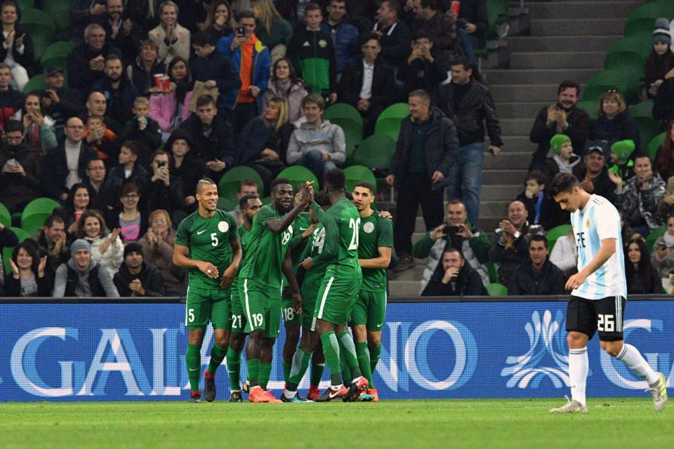  Nigeria came from 2-0 down to beat world heavyweights Argentina 4-2