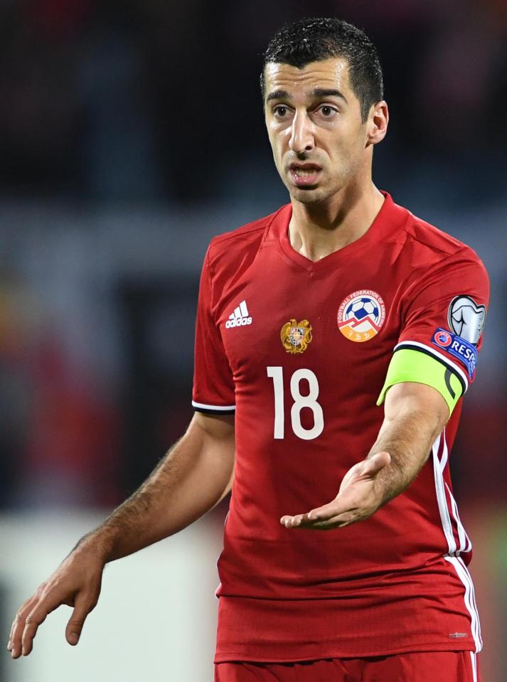 Armenia captain Henrikh Mkhitaryan had no hope of making it to Russia