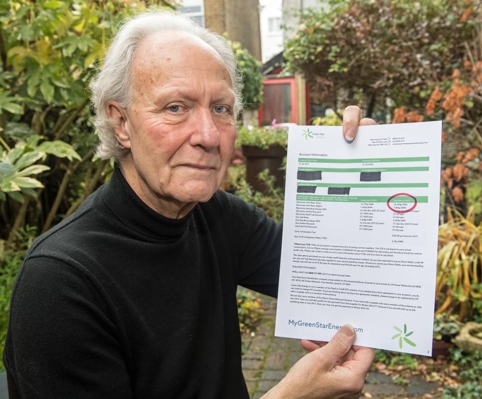 Ken pays £120 more in electricity because he is classed as living in the South East region