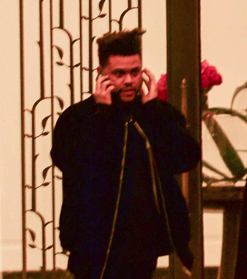  The Weeknd has been pictured leaving former girlfriend Bella Hadid's New York apartment