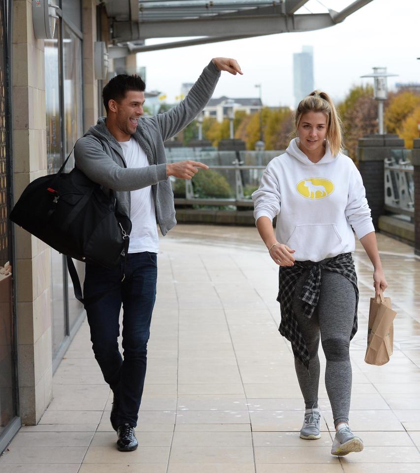  Aljaz and Gemma pictured in their training gear after live show