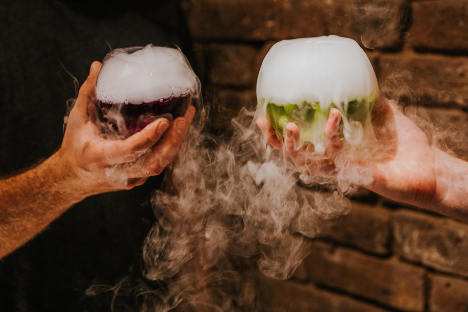 Visitors who attend the potions class will be supplied with wands and cauldrons to make the colour-changing cocktails