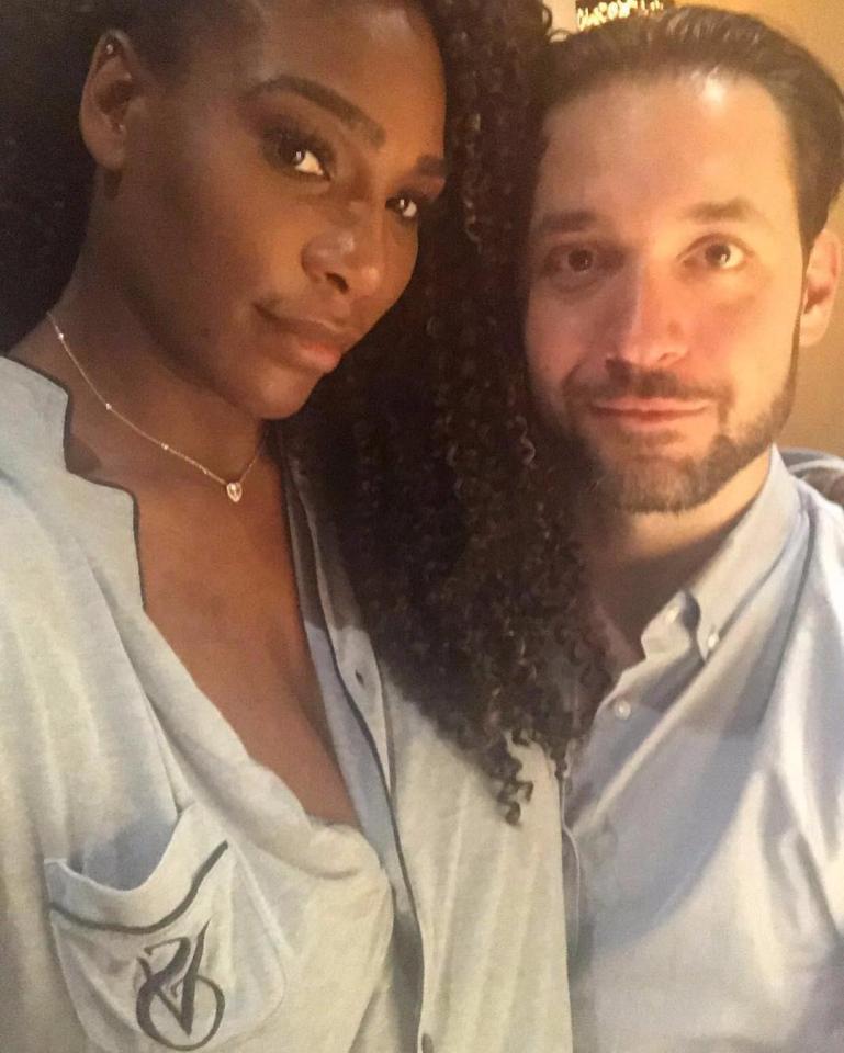  Serena Williams, pictured with hubby Alexis Ohanian has revealed her massive sparkler for the first time