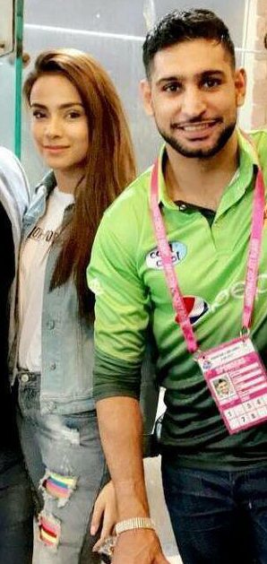 Alyzeh Gabol and Amir Khan pictured together