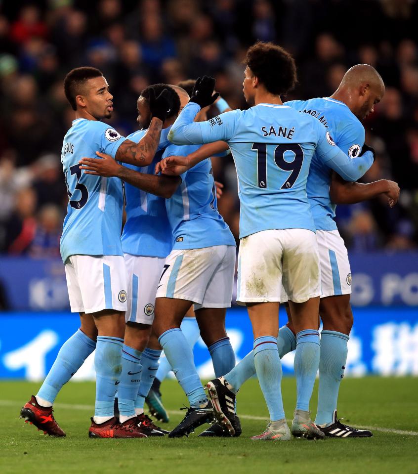  Manchester City are eight points clear at top of Premier League