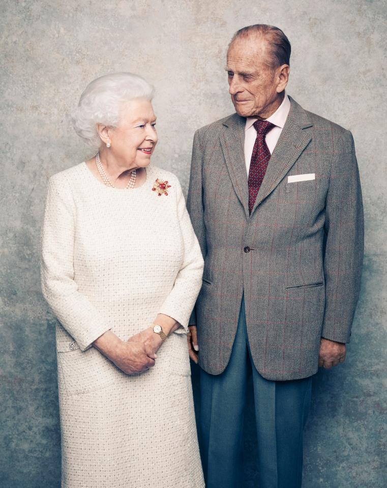  Matt Holyoak's official portrait of the Queen and Prince Philip marked their 70th wedding anniversary