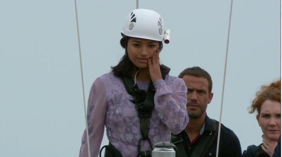  Vanessa White faced her dears in the first I'm A Celeb challenge