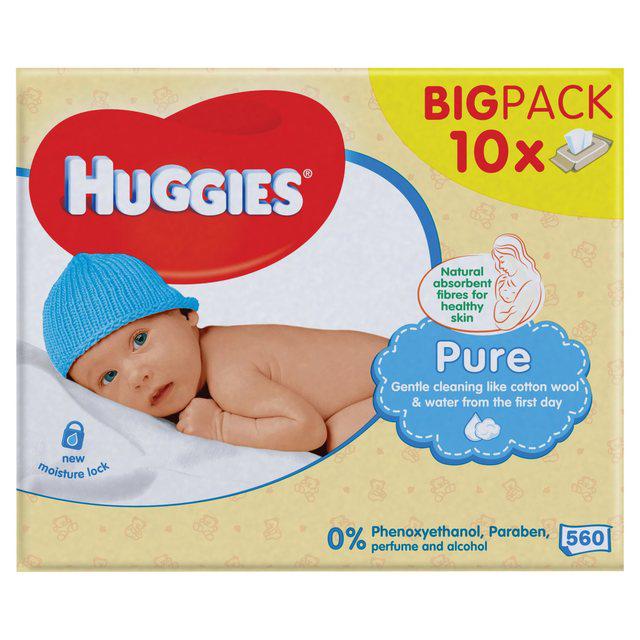 Save £4 on Huggies Pure Baby Wipes