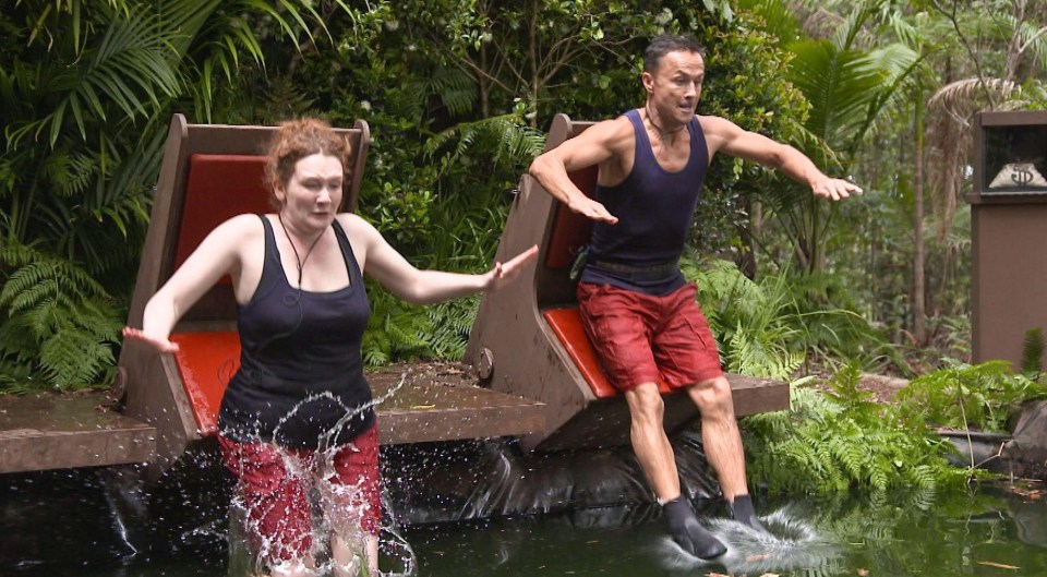 Jennie and Dennis were dunked into ice cold water for their latest challenge