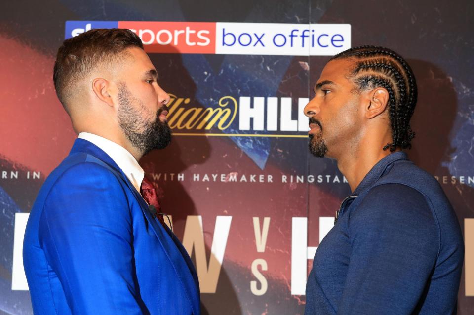 Tony Bellew and David Haye were all set to get it on again until injury put paid to that