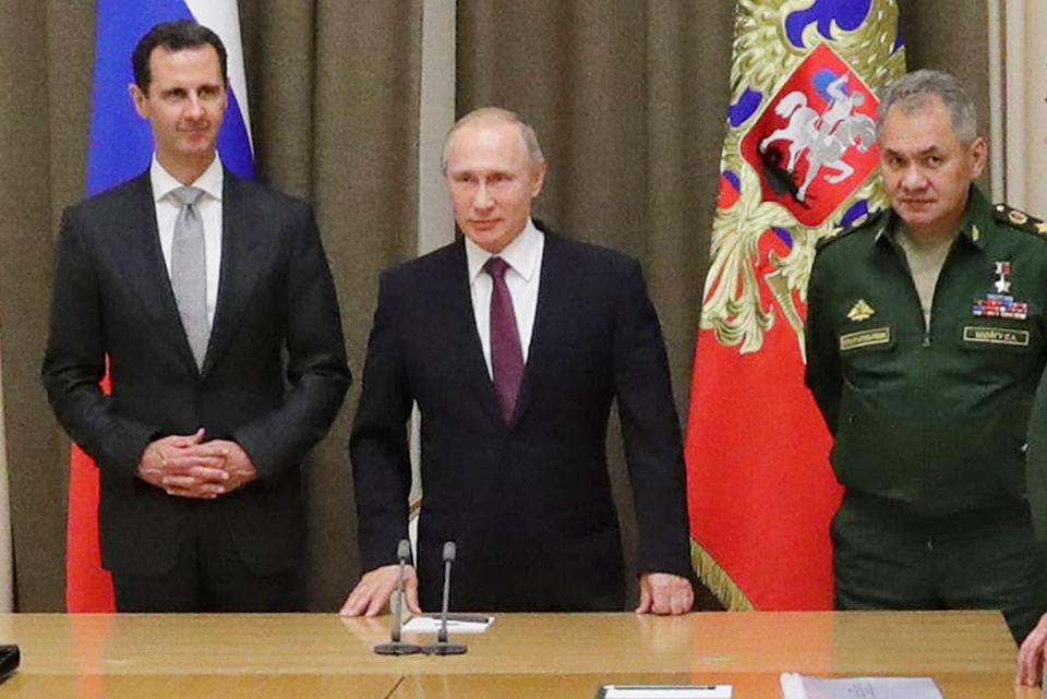 Top Russian military brass also met the Syrian tyrant