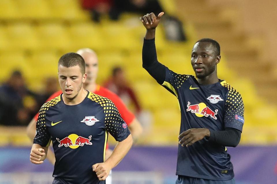  Naby Keita was on target as RB Leipzig hammered Monaco in Champions League