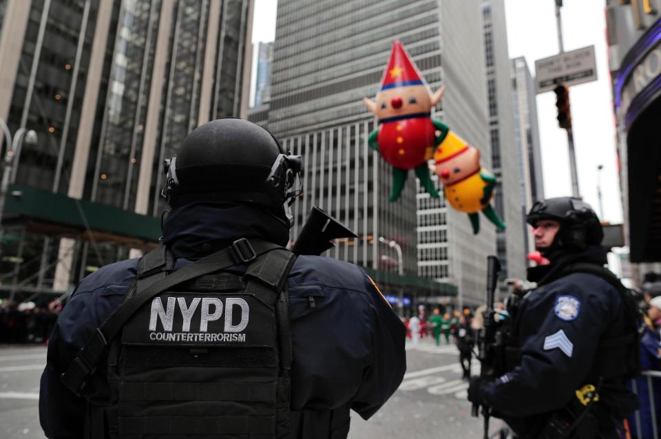  Armed cops will stand guard as the parade snakes its way through lower Manhattan