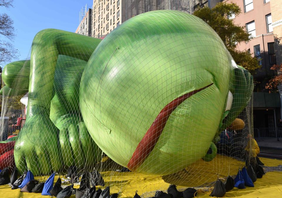  One balloon is designed to look like the Grinch