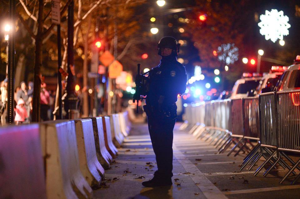  The parade comes just weeks after a suspected terrorist killed 8 by mowing down pedestrians near the World Trade Centre