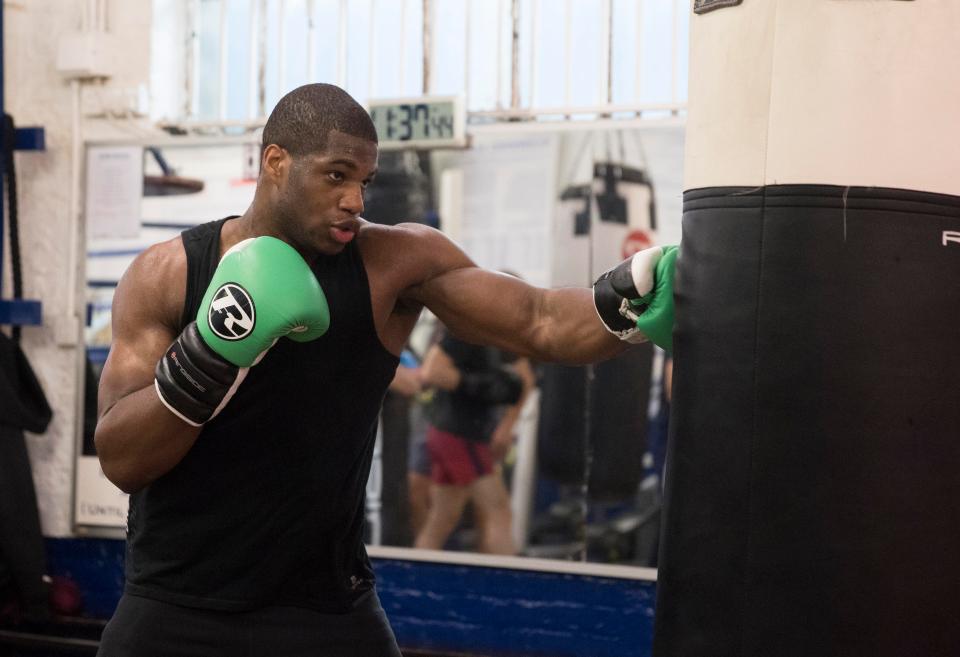  At the Peacock gym in Canning Town Daniel Dubois is on the rise