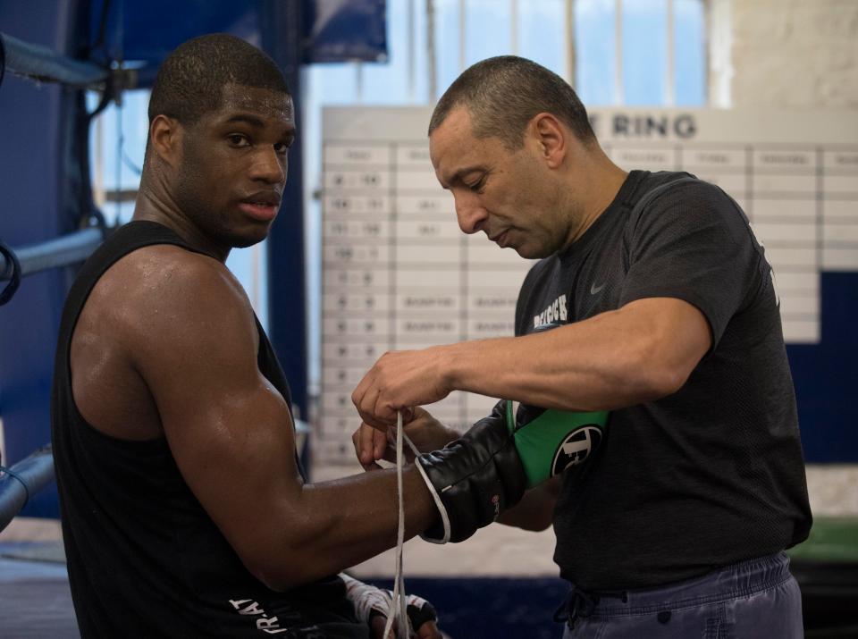  Peacock boss Martin Bowers has his hands full with Daniel Dubois