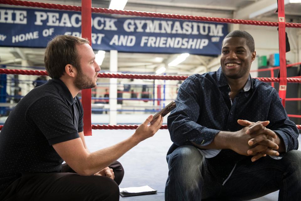  Despite his giant frame and power, Daniel Dubois is a gentle giant