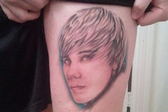  This Justin Bieber tattoo is very intense