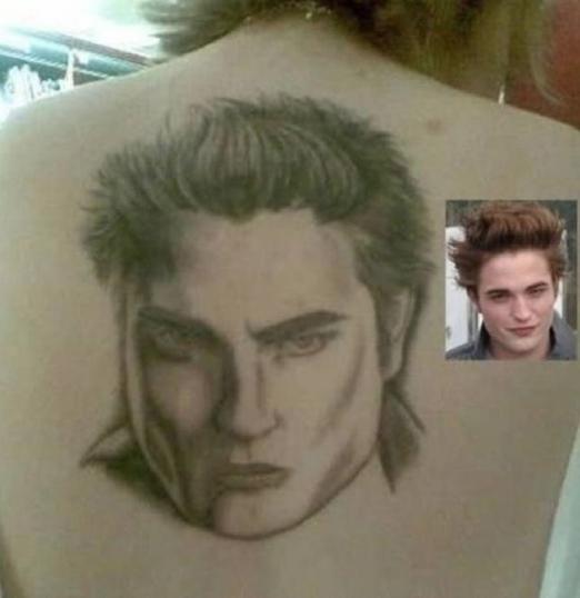  Could you tell that this was a tribute to Twilight's Robert Pattinson?