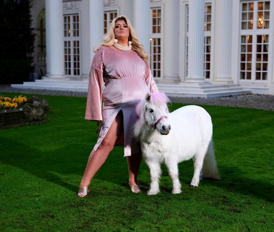 Gemma Collins is plugging her Curve clothing collection line with retailer Boohoo