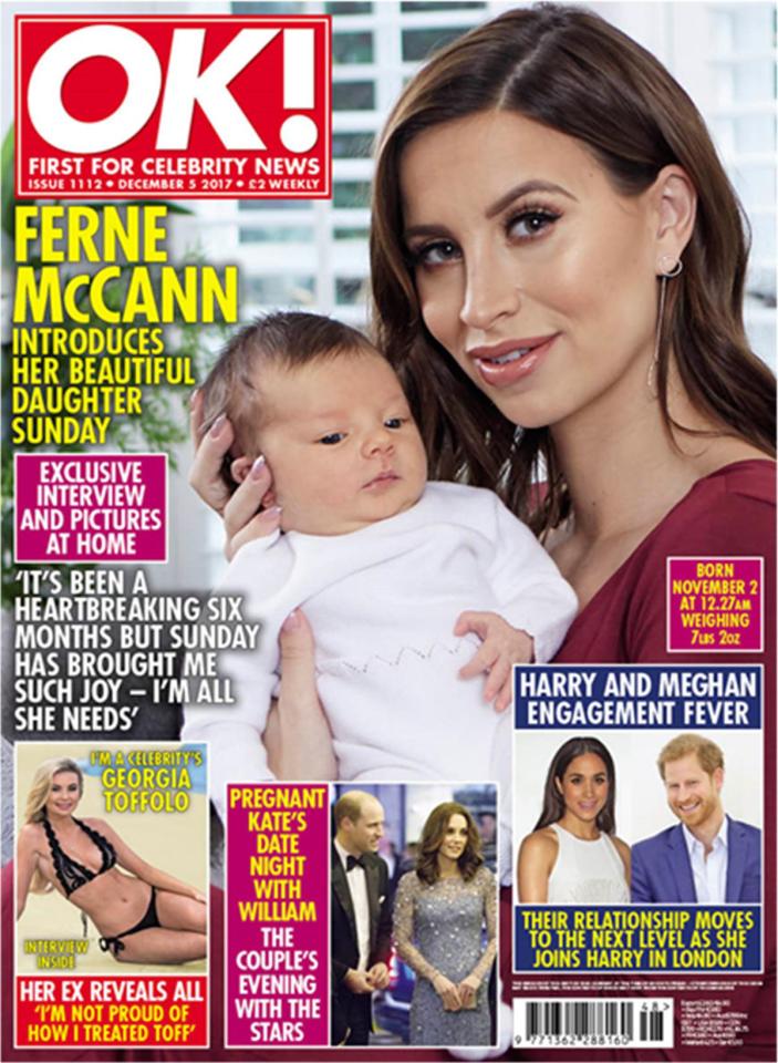  Ferne appears in this week's OK magazine