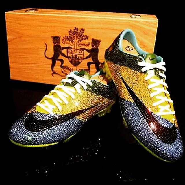 Pierre-Emerick Aubameyang once wore jewel-encrusted Nike Mercurials, worth £2,500