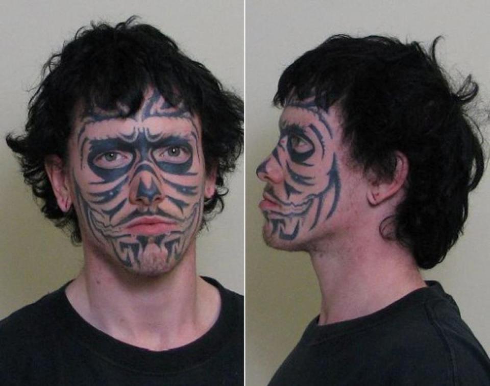  We wonder what inspired this guy to get this design