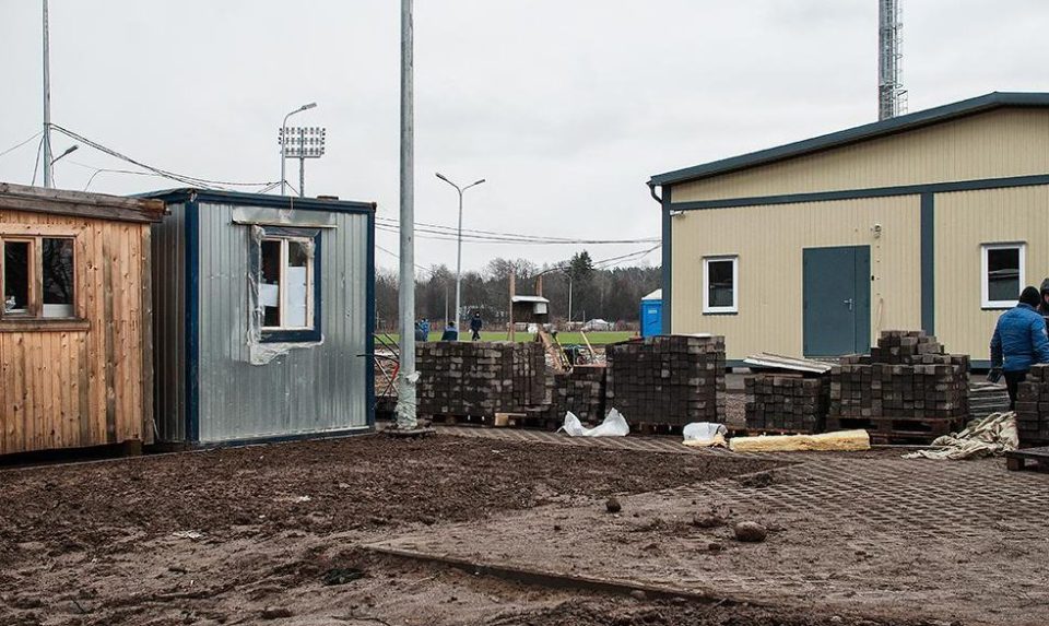  Work is under way at the training centre - but still looks in its early stages