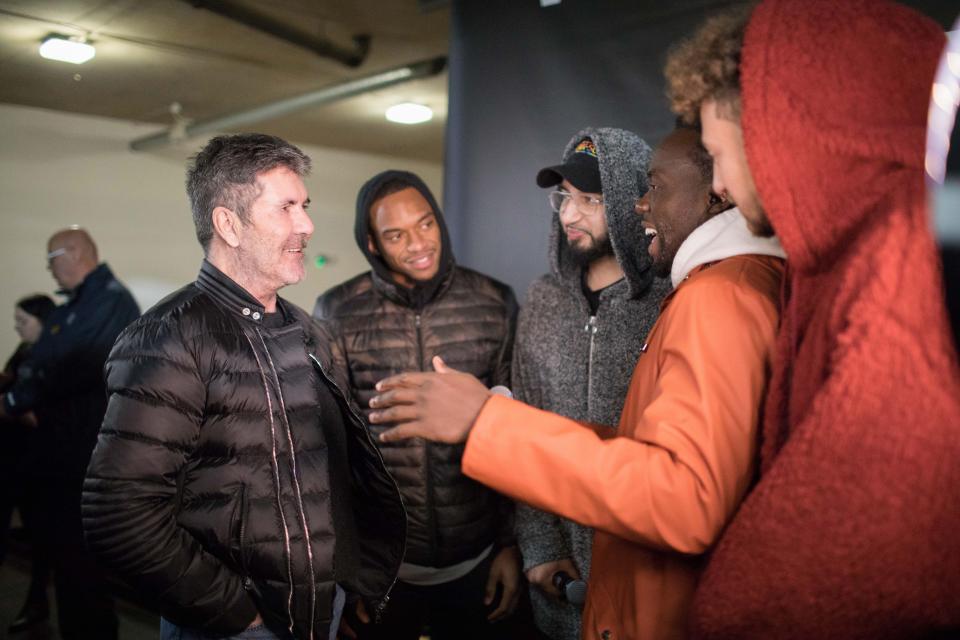  Rak-Su's mentor Simon Cowell came to join them on their hometown pitstop in Watford