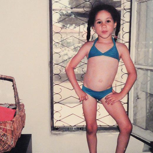  Future model and actress Meghan strikes a pose on a childhood summer holiday