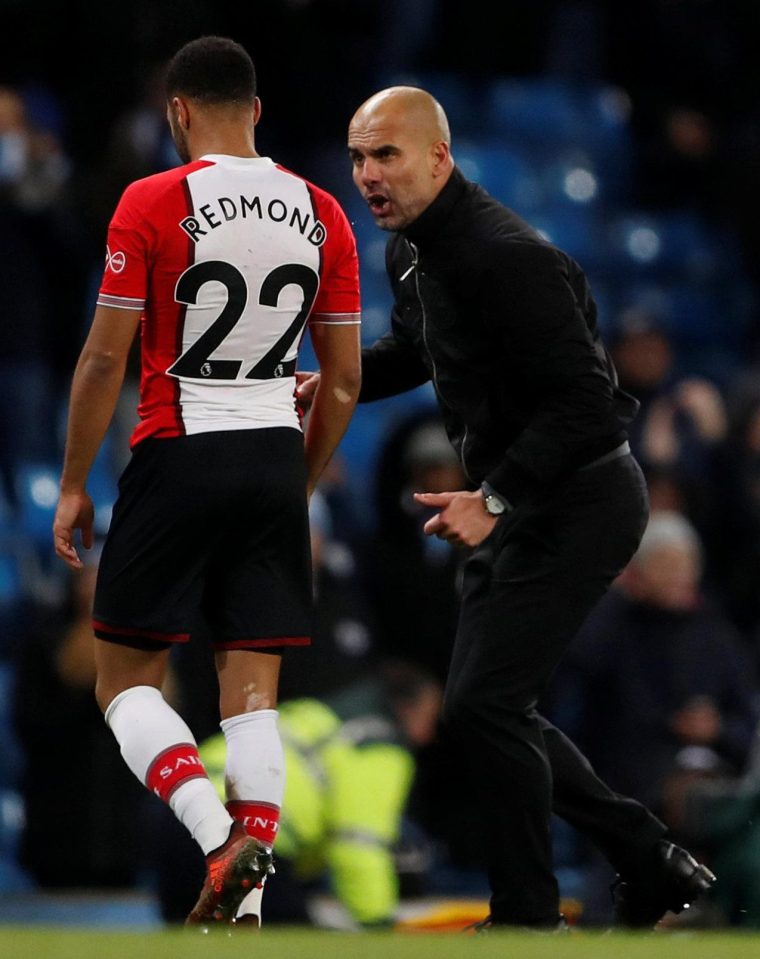 Nathan Redmond refused to play up to what appeared to be Pep Guardiola looking for a reaction