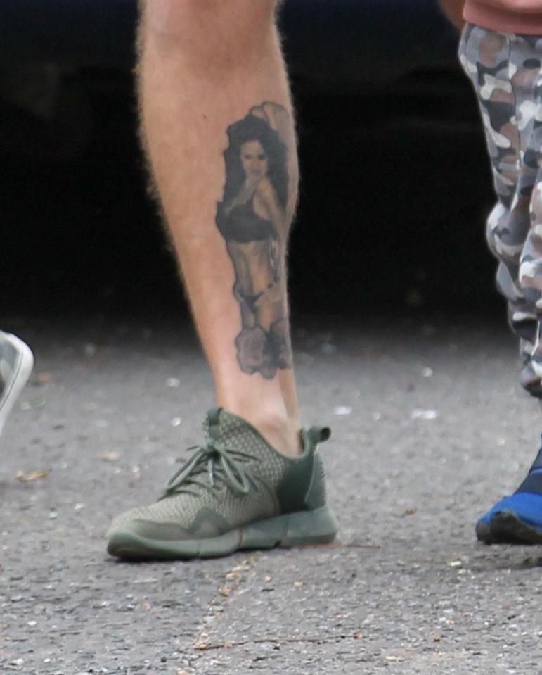  Kieran already has one tattoo of his wife - on his leg