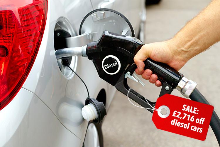  Average discount on diesels is £2,716, according to What Car?