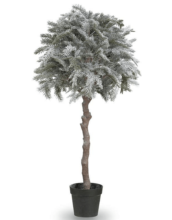  152cm Flocked Ball Pine Artificial Christmas Tree from Tesco costs £169.99