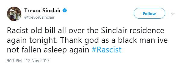  Sinclair sent this tweet after officers were called to a disturbance