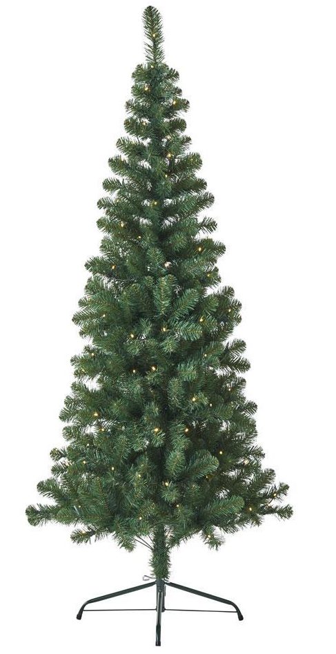  Wilko's 6ft Prelit Green Christmas Tree is pre-decorated with 120 LED white lights and costs £35