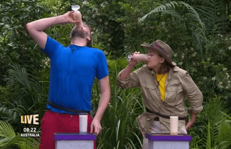 Iain and Kezia had to drink disgusting smoothies as fast as possible