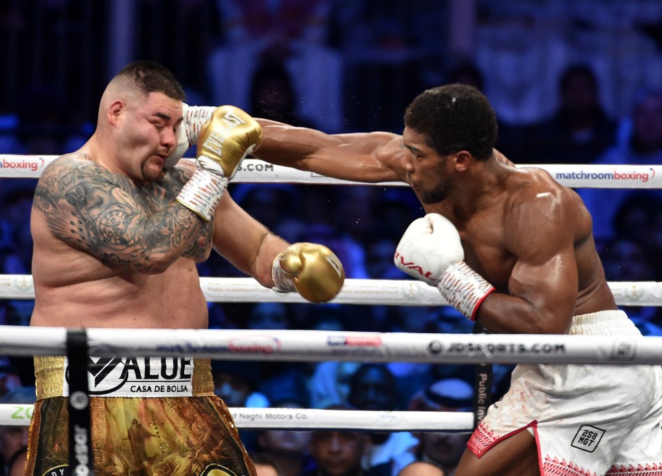 Andy Ruiz Jr put on a stone before his rematch with Anthony Joshua