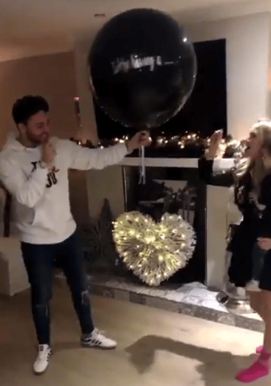  Adam Thomas and his wife Caroline Daly held a gender reveal party today