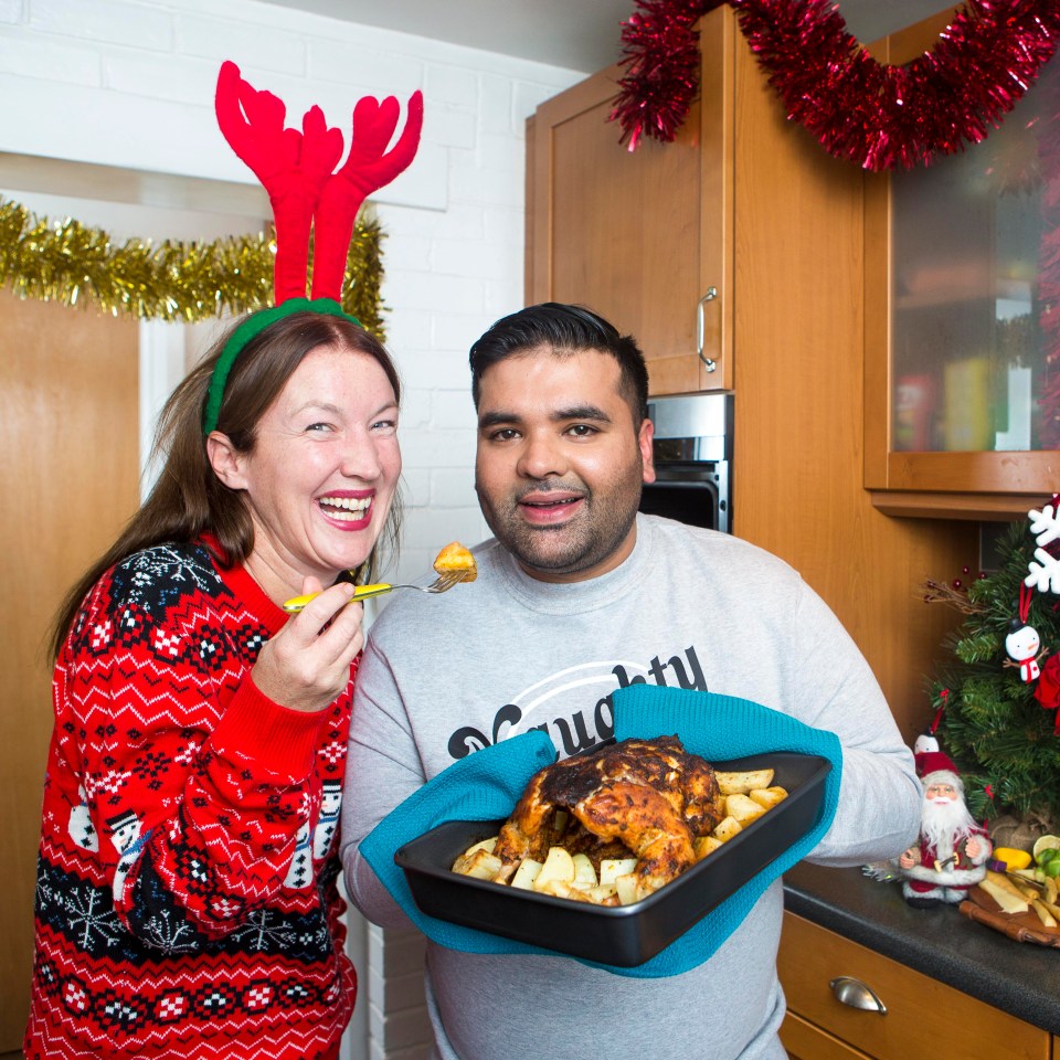 Olivia met Naughty Boy in his west London home