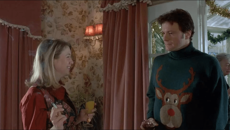  Mark Darcy certainly livened up his Christmas 'do with this print