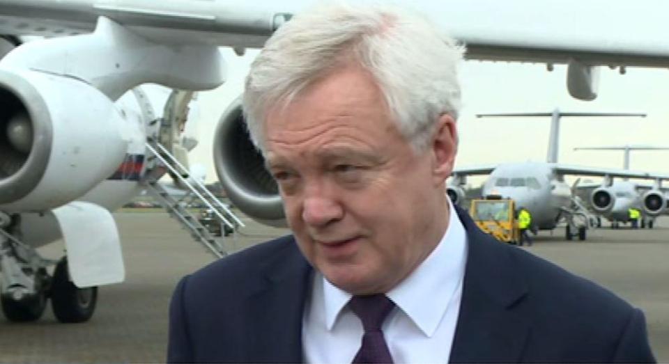  David Davis hopes a deal to break the Brexit deadlock can be done today