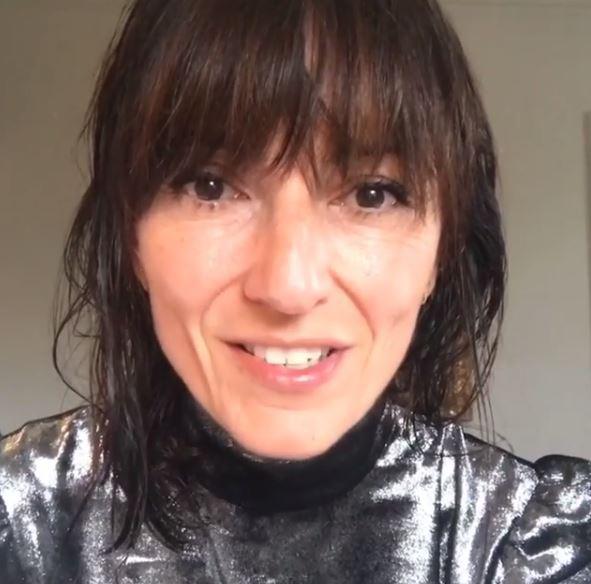  Davina looked emotional as she sent "big Christmassy hugs" to her lonely fans