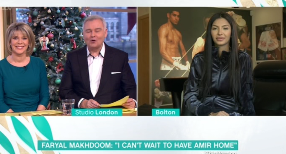  She chatted to Ruth and Eamonn about Amir's stint on the show