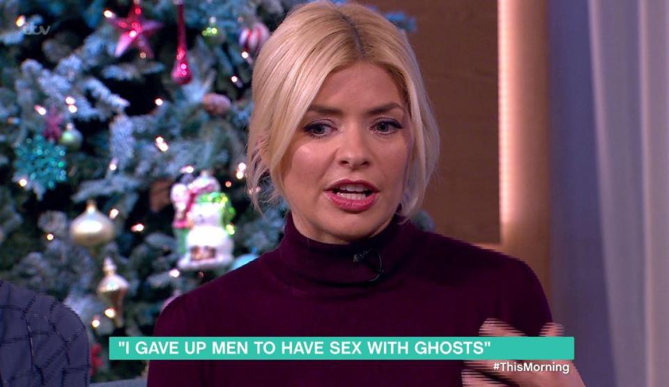  Holly Willoughby had lots of questions to a This Morning guest who claimed to have sex with ghosts