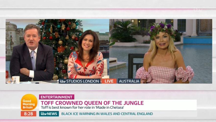  She made an appearance on Good Morning Britain today