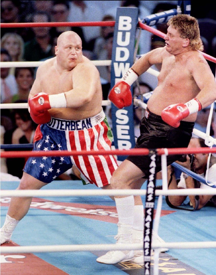 Butterbean sends George Clark into the ropes