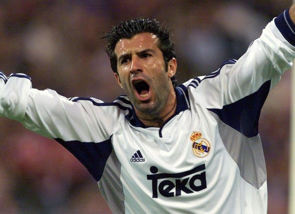  Luis Figo made the controversial switch from Barcelona to Real Madrid in 2000