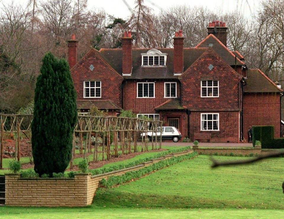 The former ten-bedroom family home of Cilla Black where Robert and his brothers would spend Christmas Day